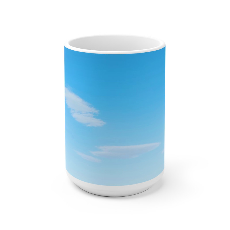 Sky View White Ceramic Mug
