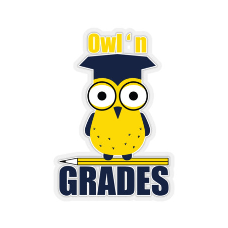 Owl n Grades Kiss-Cut Stickers