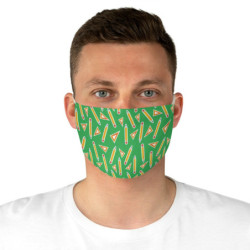 School, pencil and ruler Fabric Face Mask